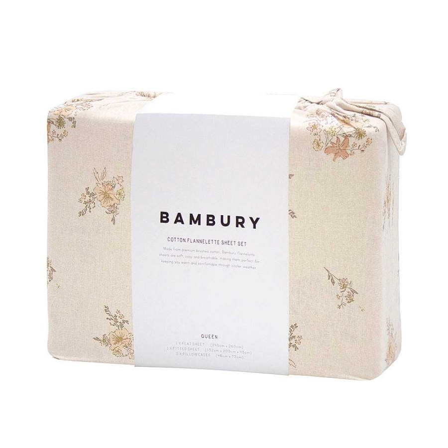 Bedroom Bambury | Ellen Flannelette Sheet Set