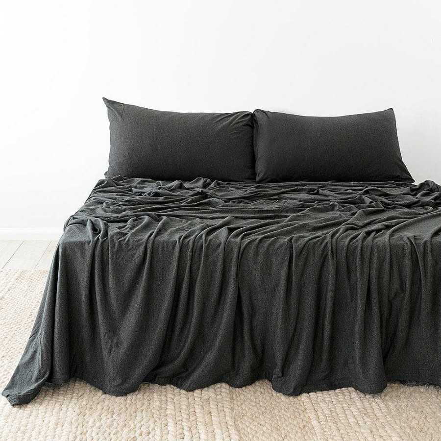 Bedroom Bambury | Bedt Organica Sheet Set - Charcoal