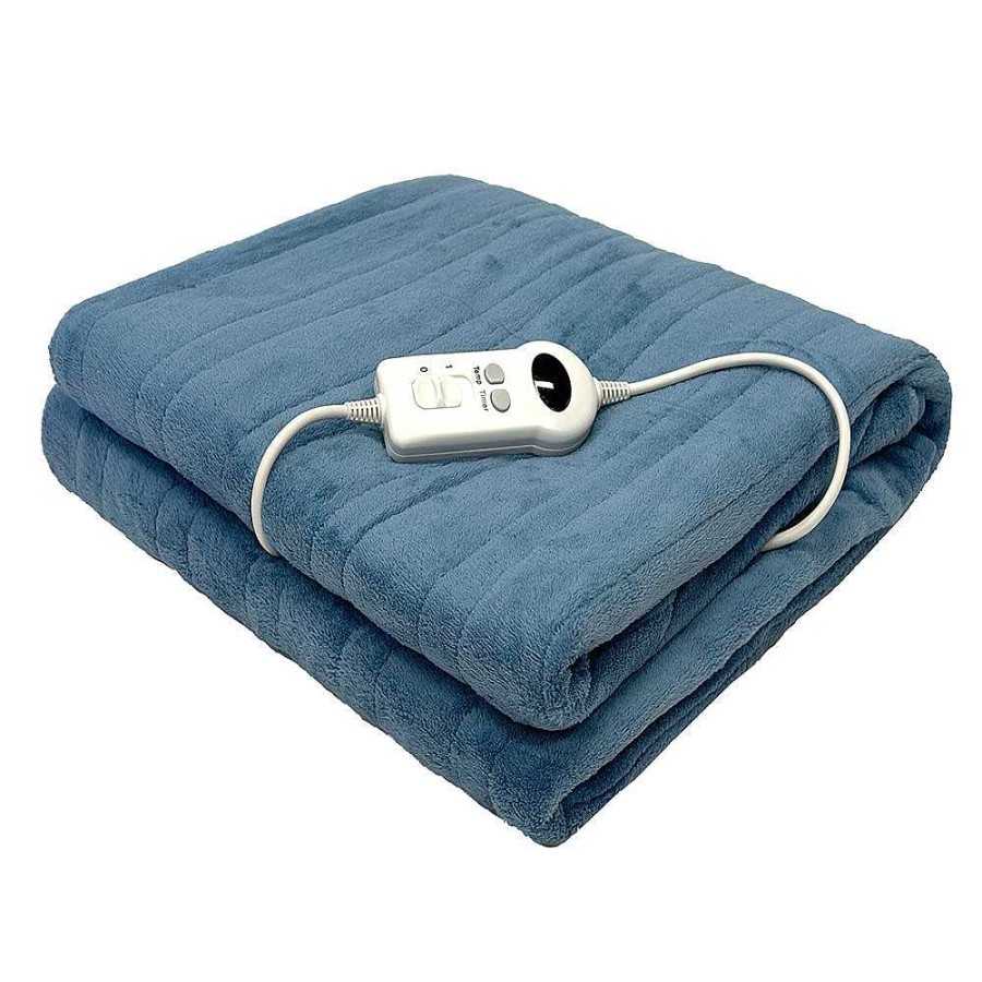 Living Bambury | Bambury Heated Throw - Blue