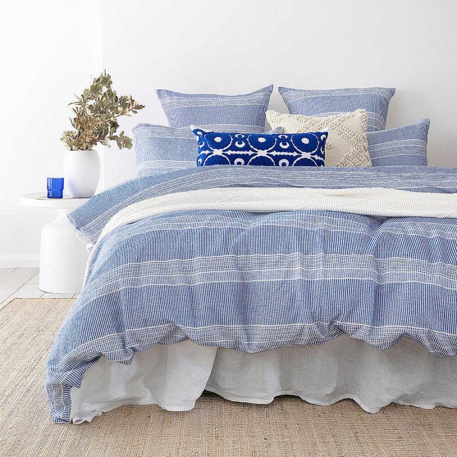 Bedroom Bambury | Juna Quilt Cover Set - Blue