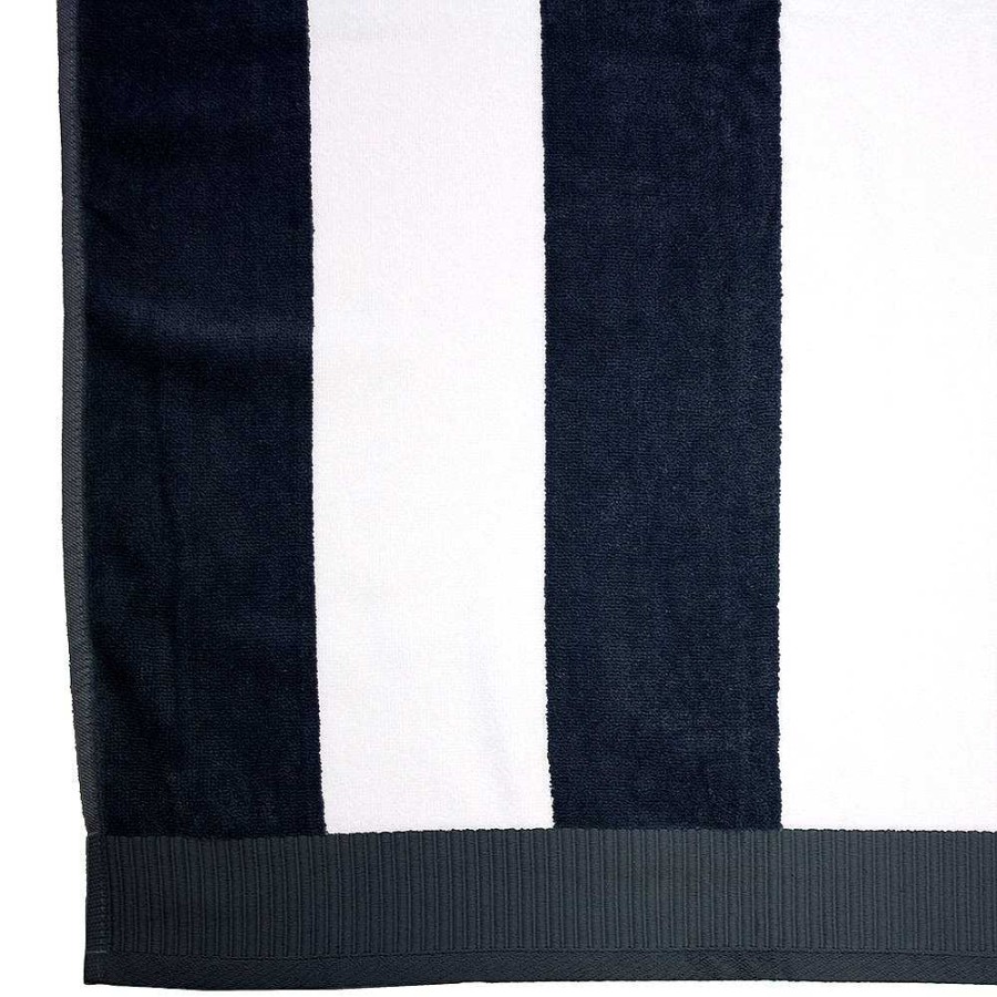 Outdoors Bambury | Classic Stripe Beach Towel - Navy