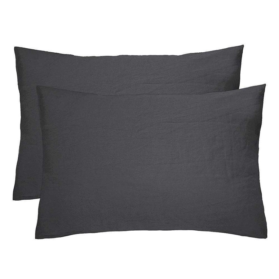 Bedroom Bambury | French Flax Linen Pillowcase Pairs