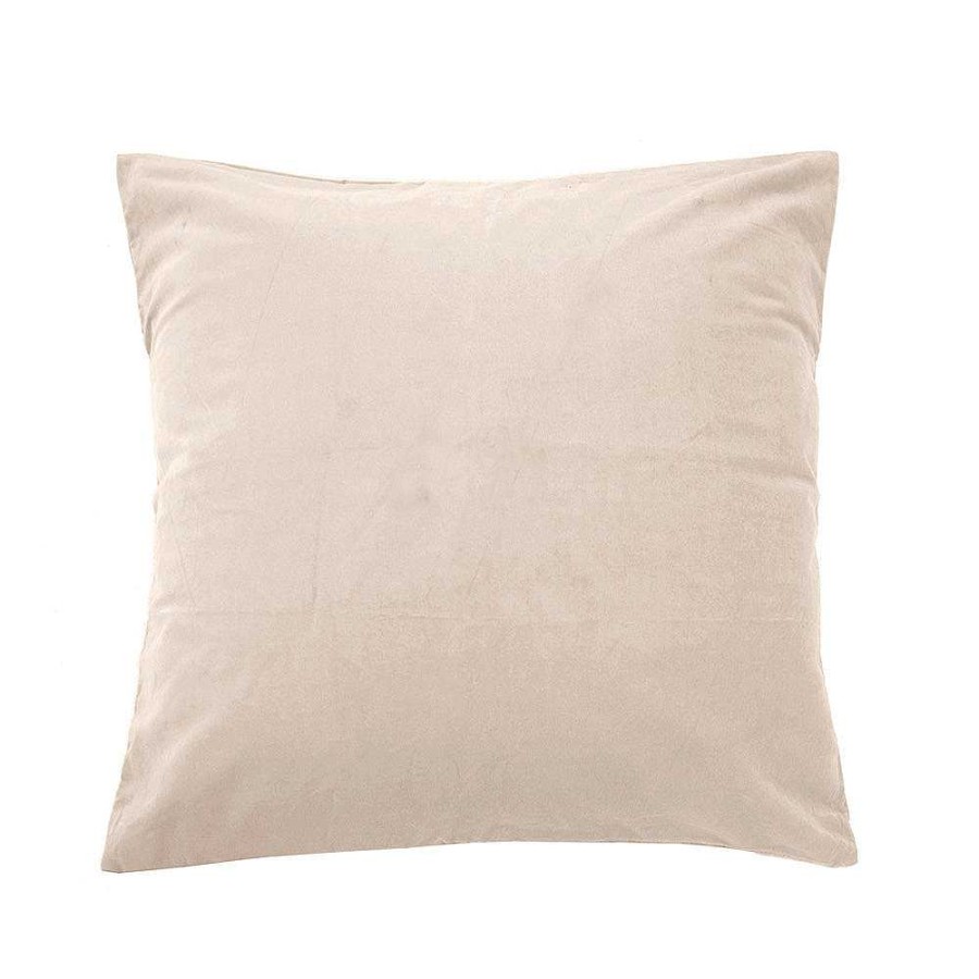 Bedroom Bambury | Velvet European Pillowcase - Pearl