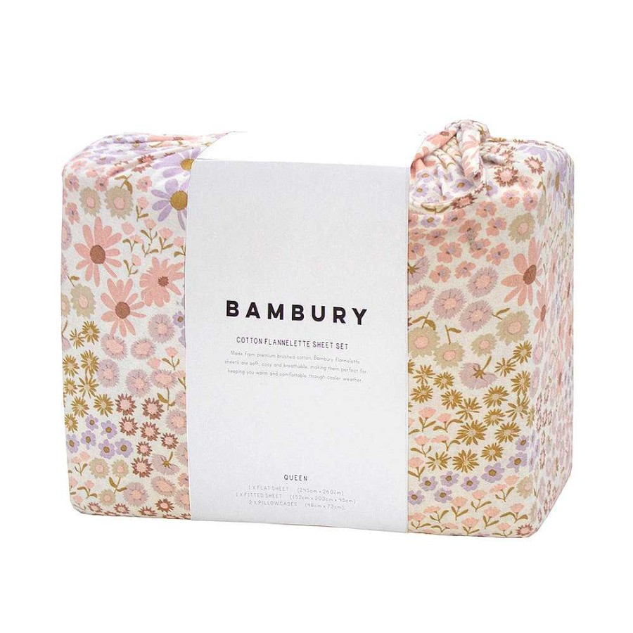 Bedroom Bambury | Millie Flannelette Sheet Set