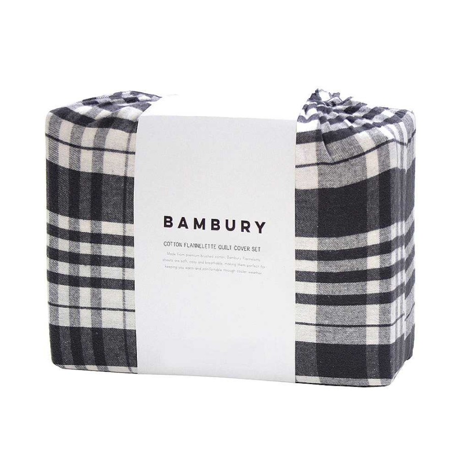 Bedroom Bambury | Brentford Flannelette Quilt Cover Set