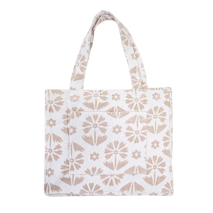 Outdoors Bambury | Flora Beach Bag - Pebble