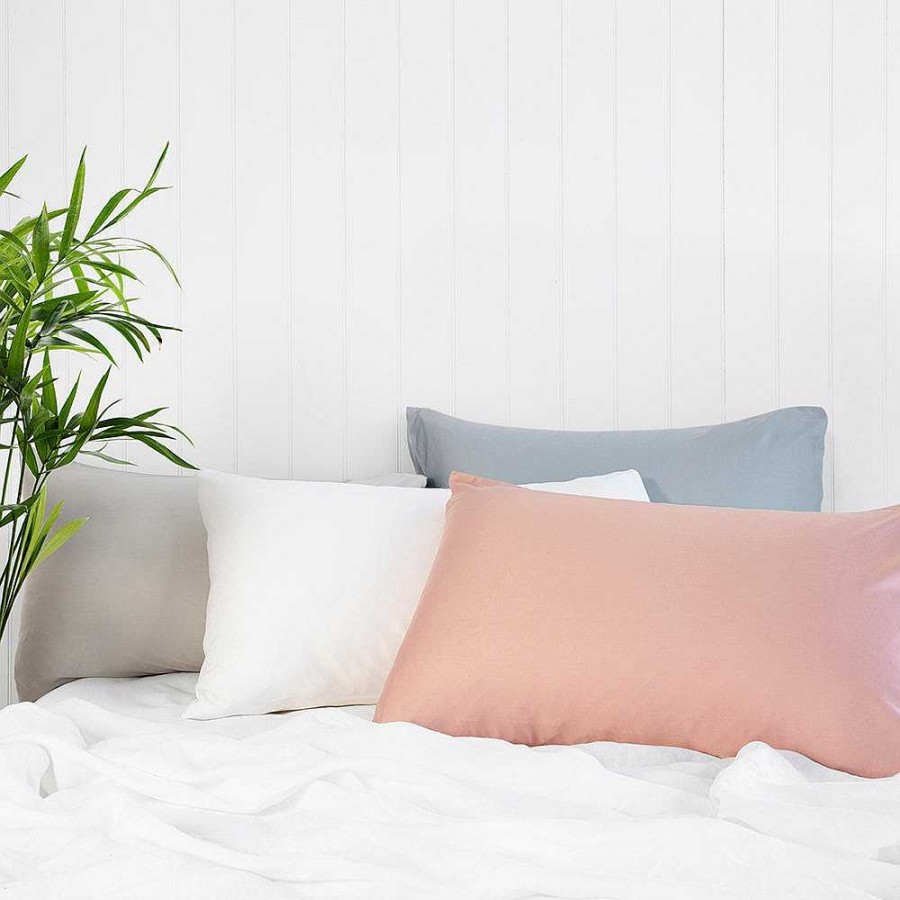 Bedroom Bambury | Bamboo Satin Pillowcases - Rose Pink