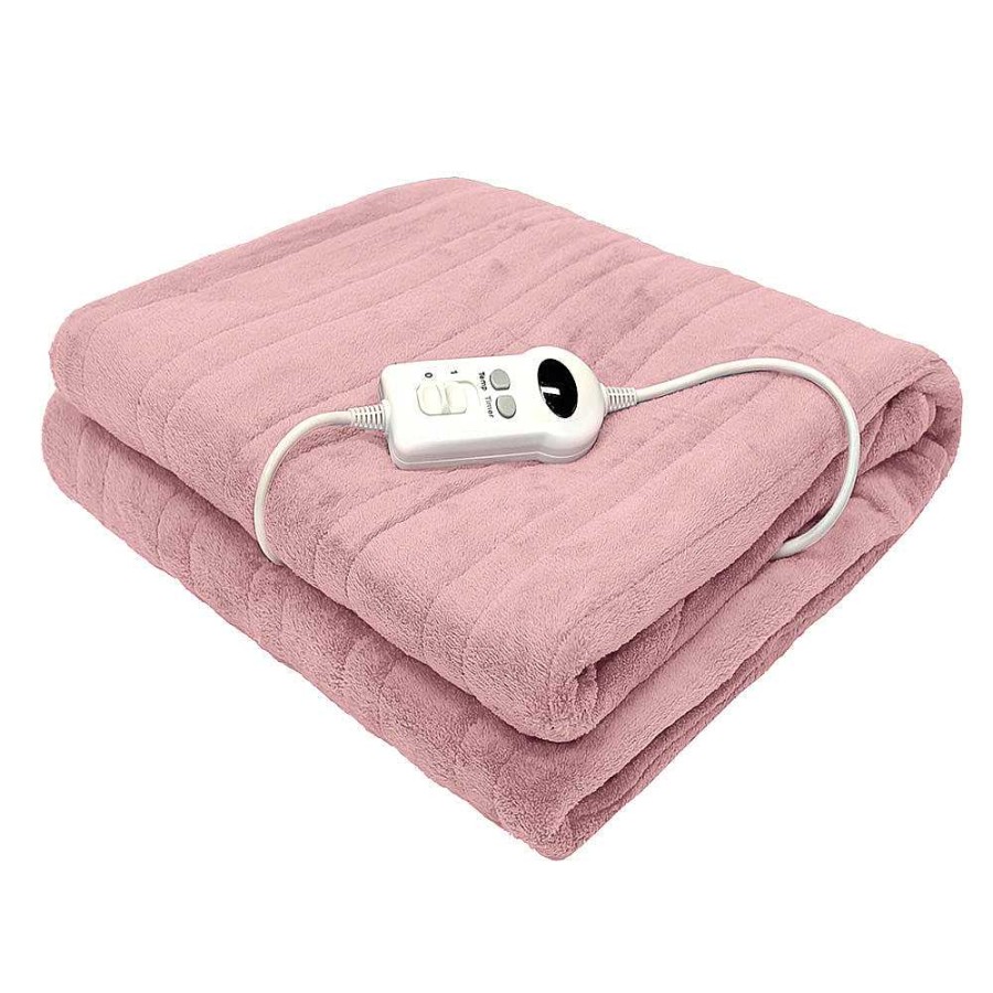 Living Bambury | Bambury Heated Throw - Blush