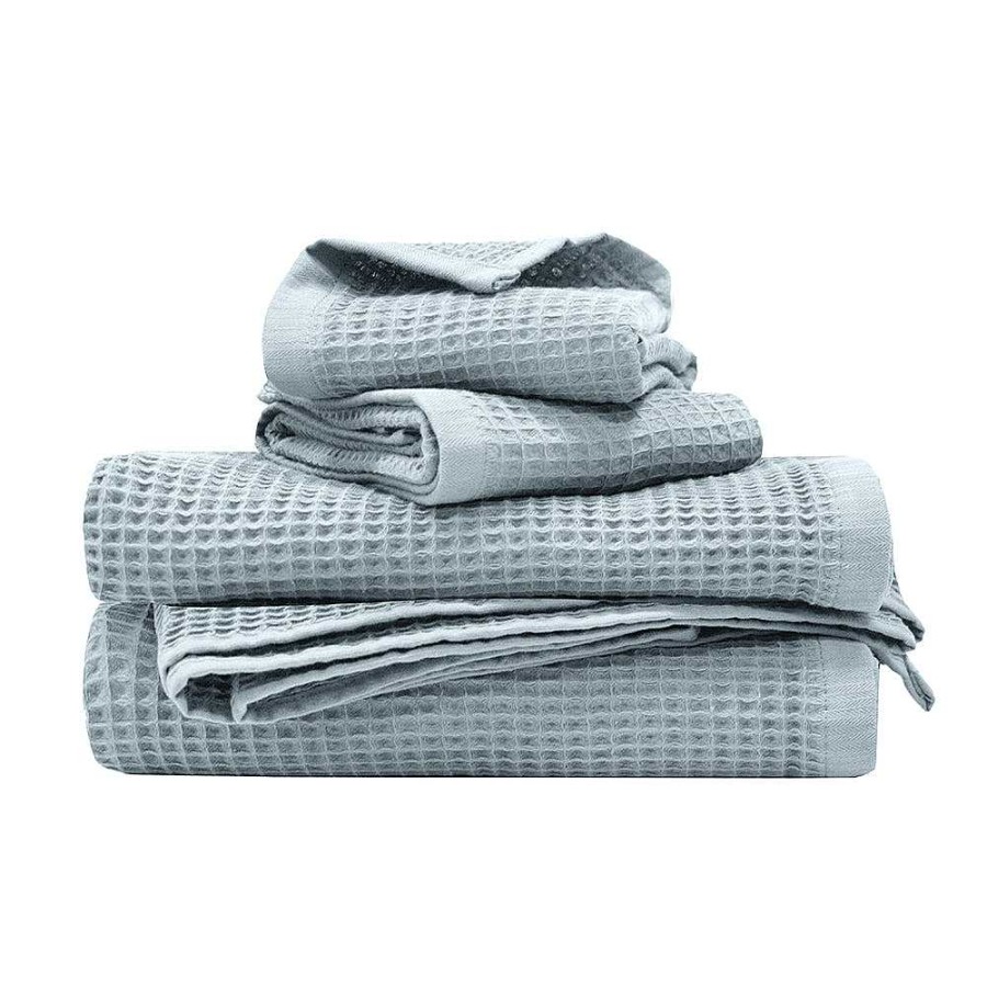 Bathroom Bambury | Waffle Towel - Cloud