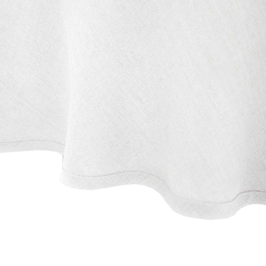 Dining Bambury | Linen Round Tablecloth 228Cm Ivory