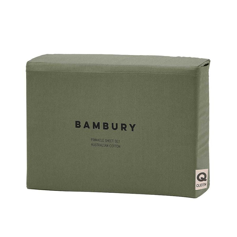 Bedroom Bambury | Pinnacle Sheet Set Moss