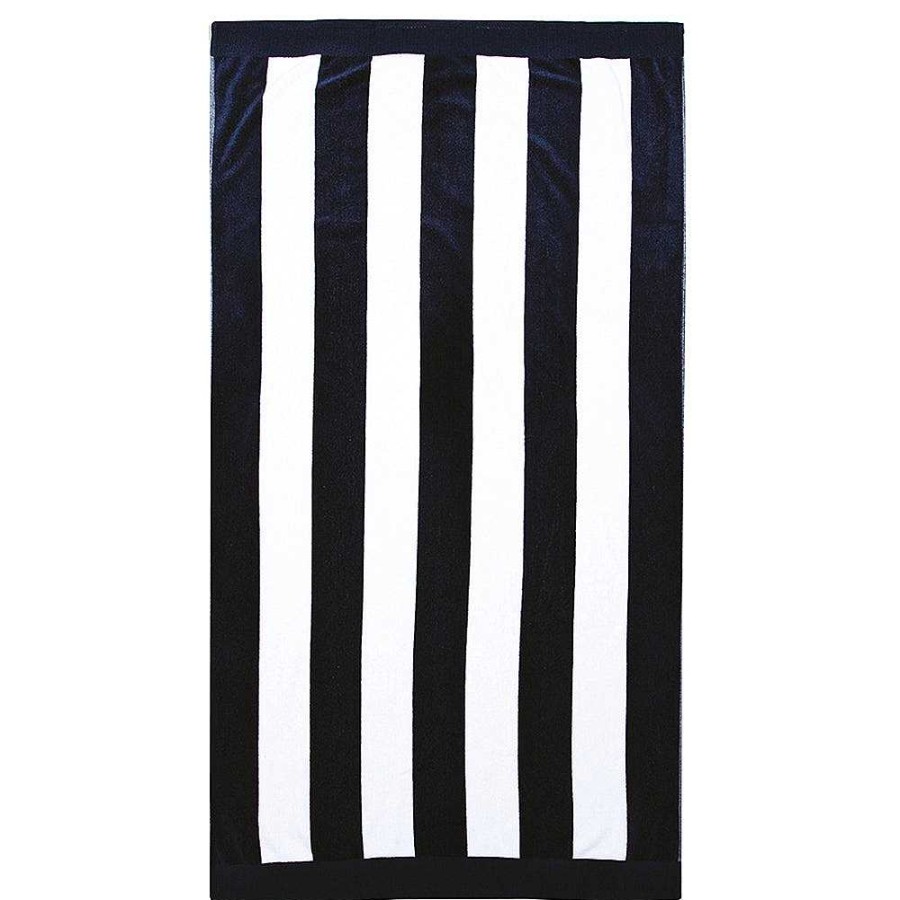 Outdoors Bambury | Classic Stripe Beach Towel - Navy