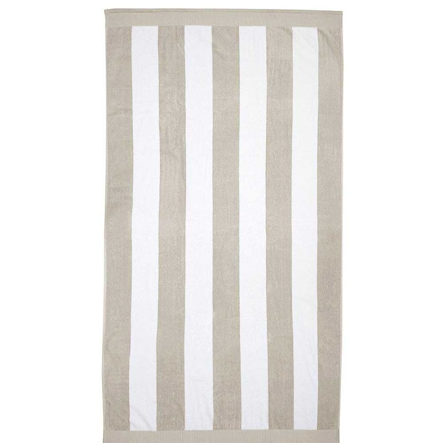 Outdoors Bambury | Classic Stripe Towel - Pebble