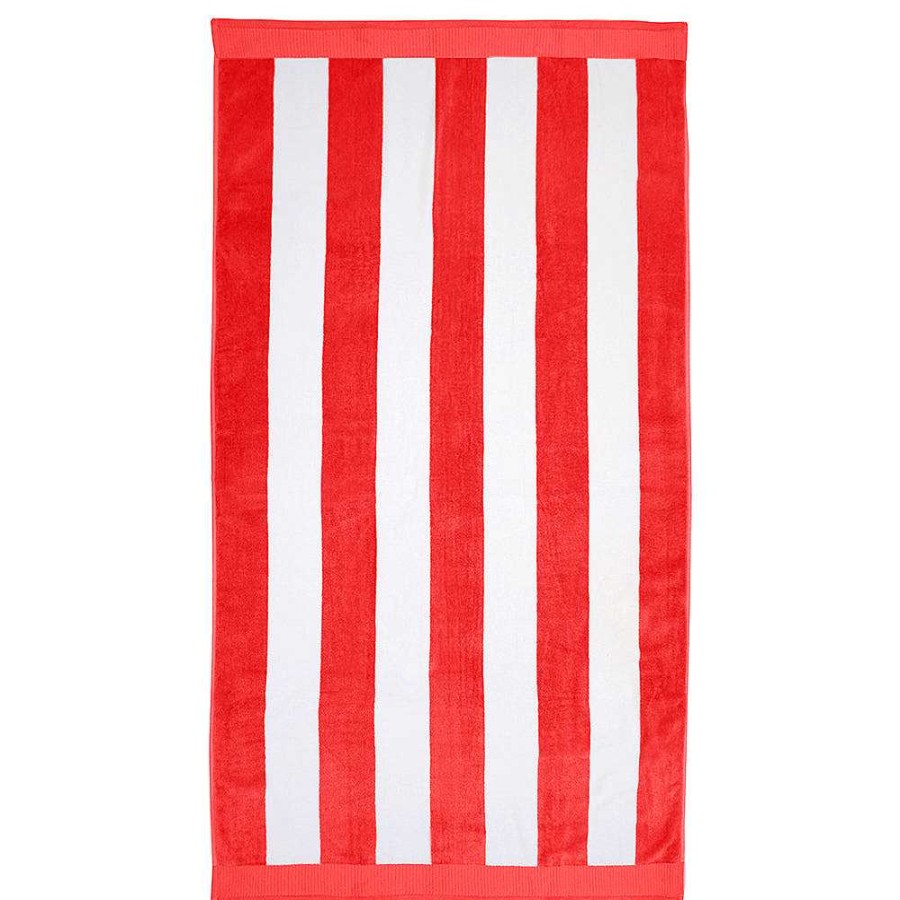 Outdoors Bambury | Classic Stripe Beach Towel - Poppy