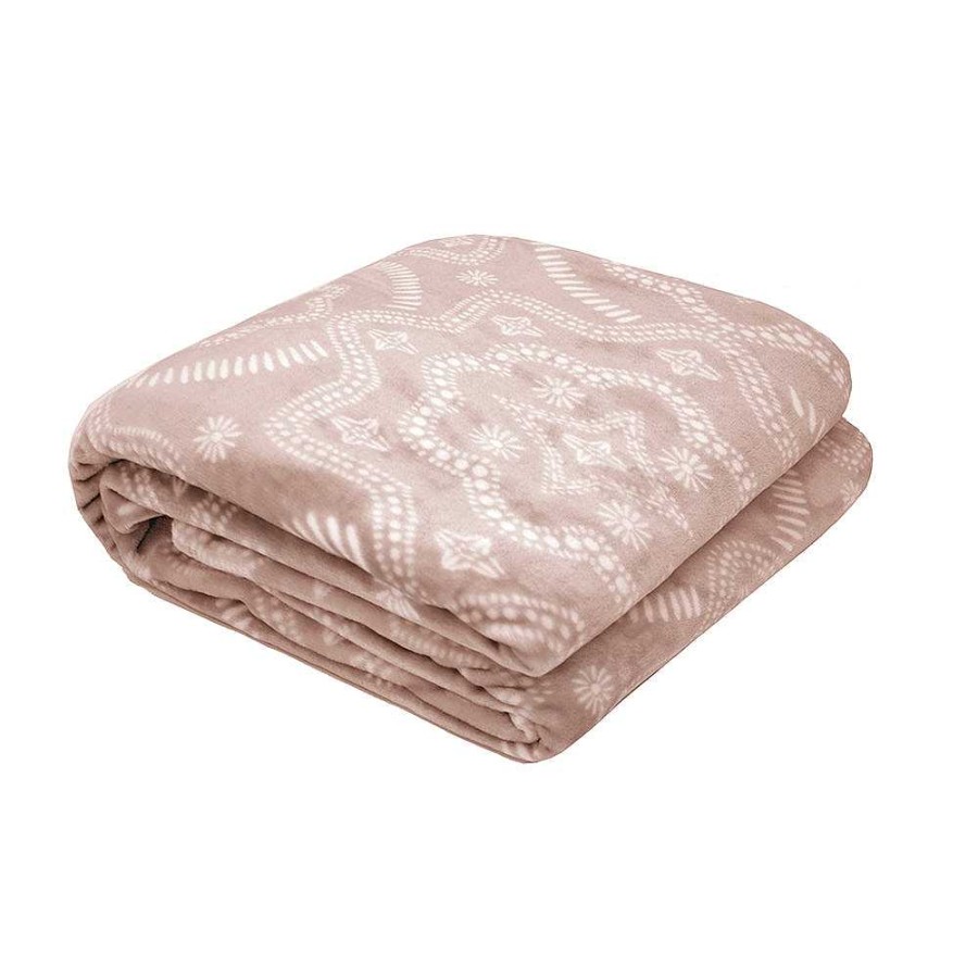 Bedroom Bambury | Beth Ultraplush Blanket - Rosewater