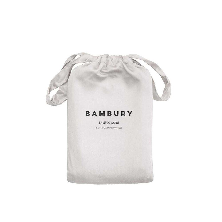 Bedroom Bambury | Bamboo Satin Pillowcases - White