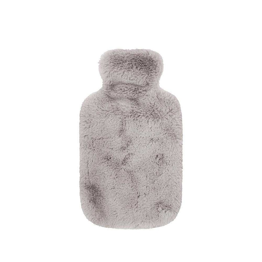 Living Bambury | Frida Faux Fur Hot Water Bottle - Dove