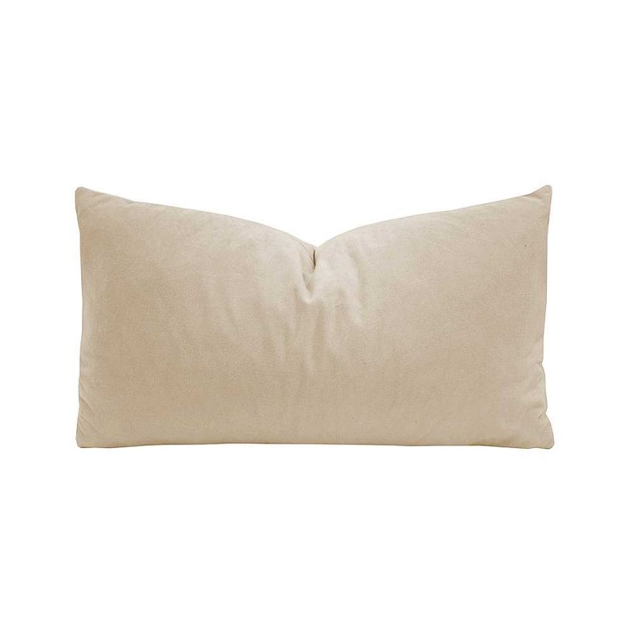 Living Bambury | Velvet Rectangle Cushion - Stone