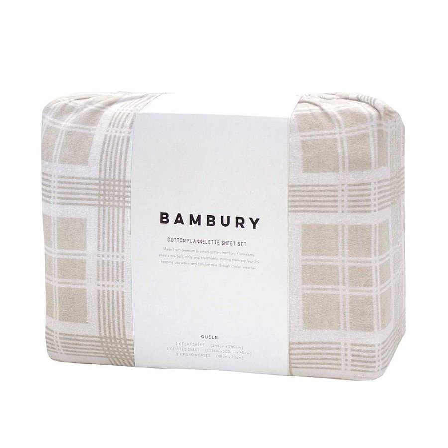 Bedroom Bambury | Enid Flannelette Sheet Set