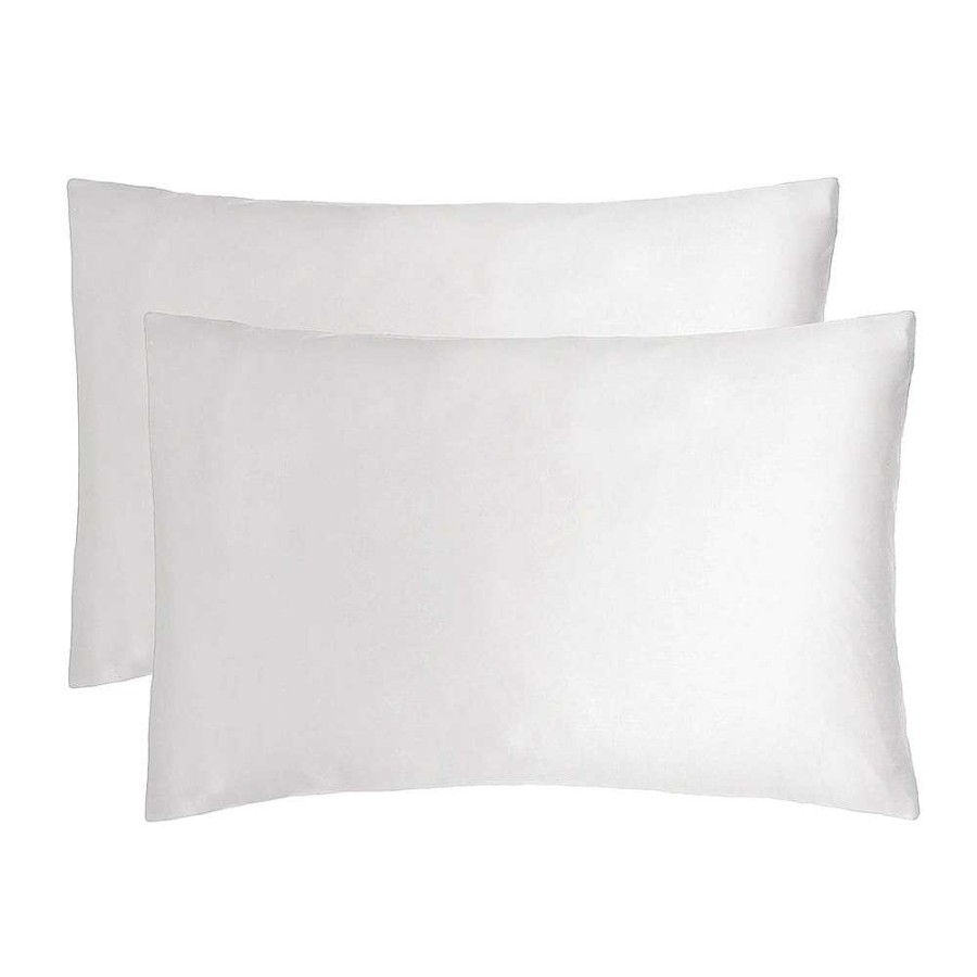 Bedroom Bambury | Bamboo Satin Pillowcases - White