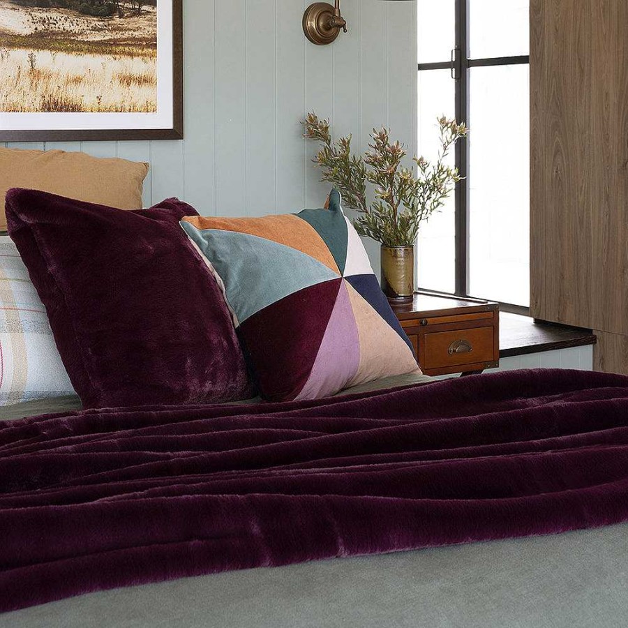 Living Bambury | Frida Throw - Plum